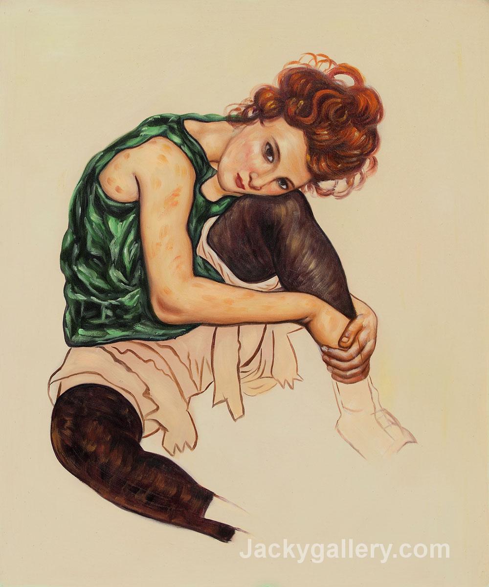Artists Wife by Egon Schiele paintings reproduction